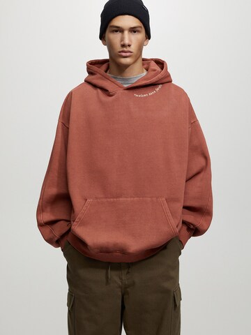 Pull&Bear Sweatshirt in Rot: Vorderseite