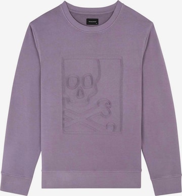 Scalpers Sweatshirt 'Engraving' in Lila: voorkant