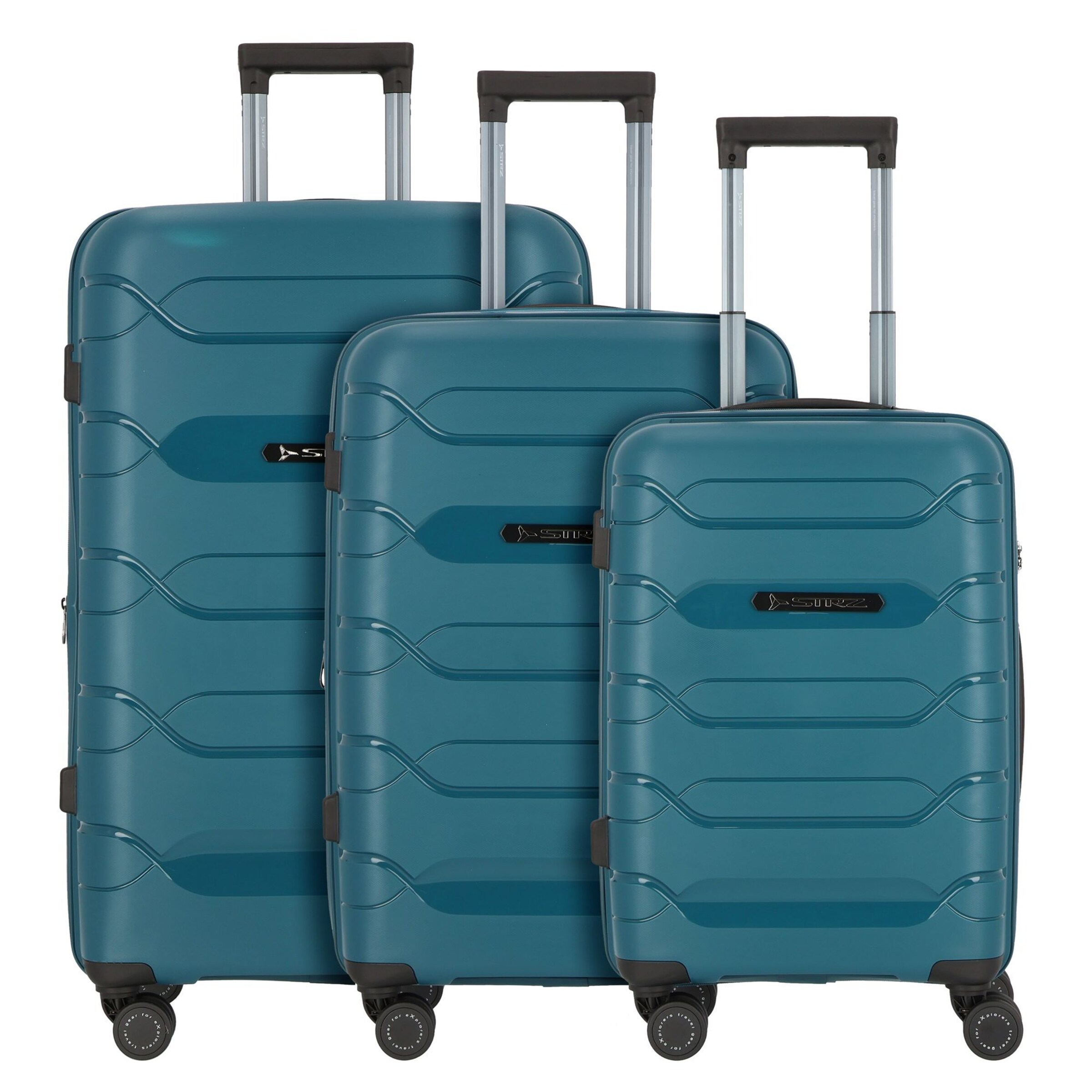 Polestream (STRZ) Suitcase set in Blue: front