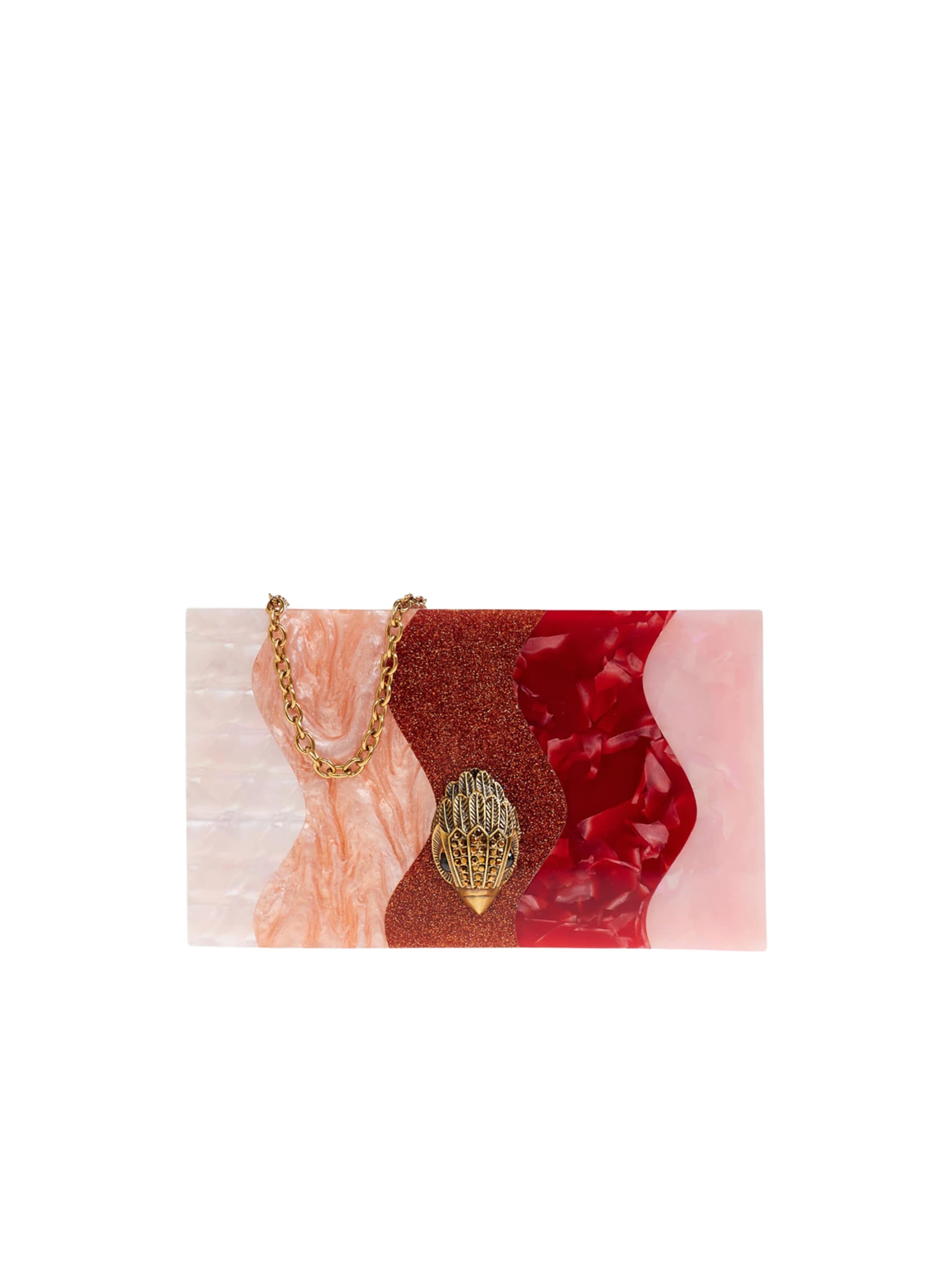 Pochette in One Size Kurt Geiger di colore oro / rosé / rosa antico / rosso scuro, Visualizzazione prodotti