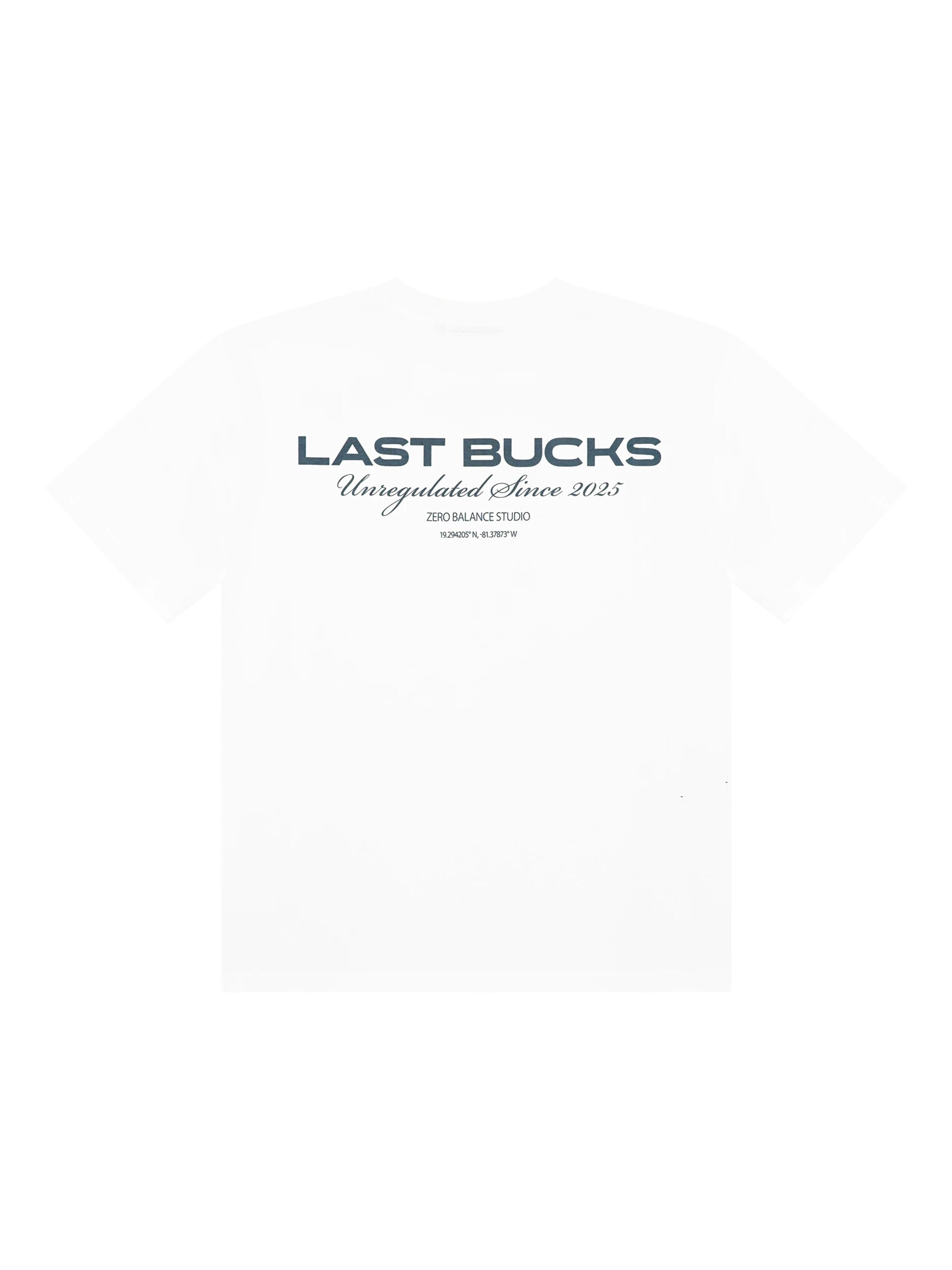 T-Shirt 'Last Bucks | Zero Balance Tee' Last Bucks en bleu