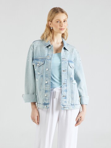 MYLAVIE by Sarah Harrison Between-season jacket in Blue: front
