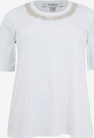YOEK T-Shirt in Weiß: Vorderseite