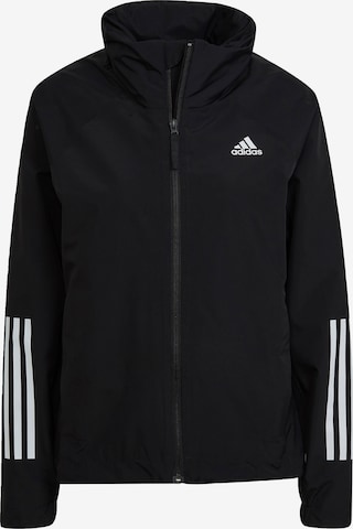 ADIDAS SPORTSWEAR Sports jacket 'Bsc 3-Stripes Rain.Rdy' in Black: front