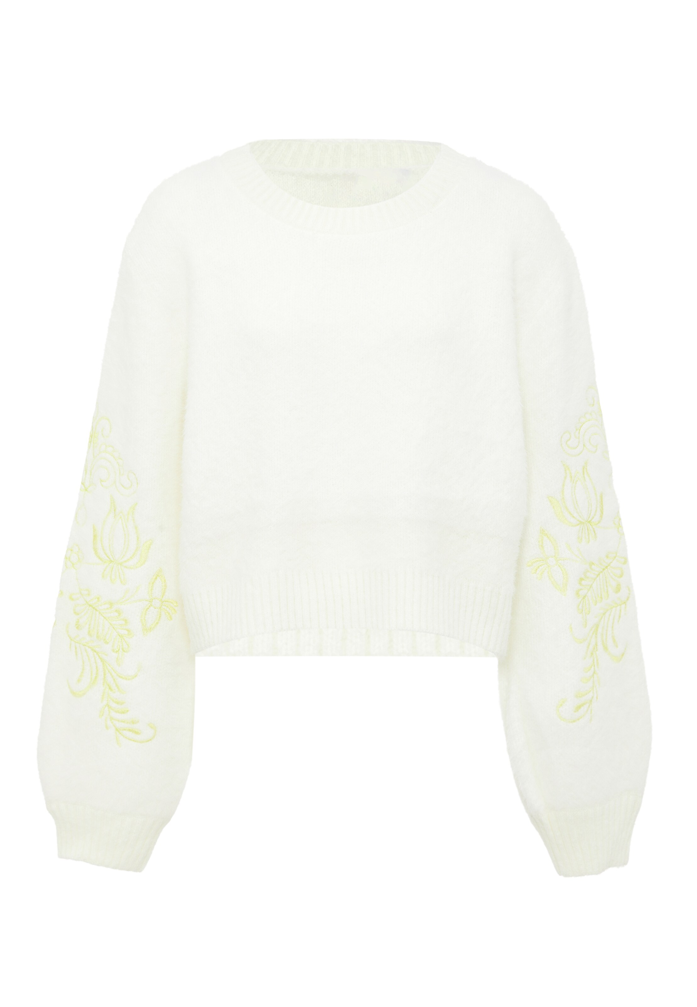 Poomi Sweater in White: front