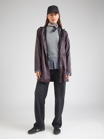 RAINS Between-Seasons Coat in Red