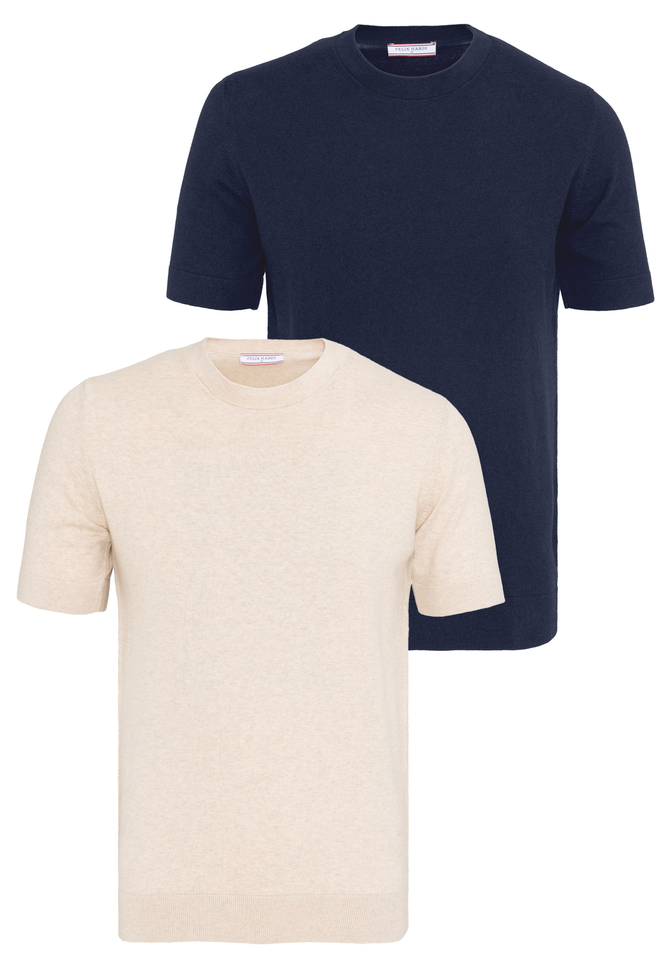 T-Shirt Felix Hardy en beige : devant