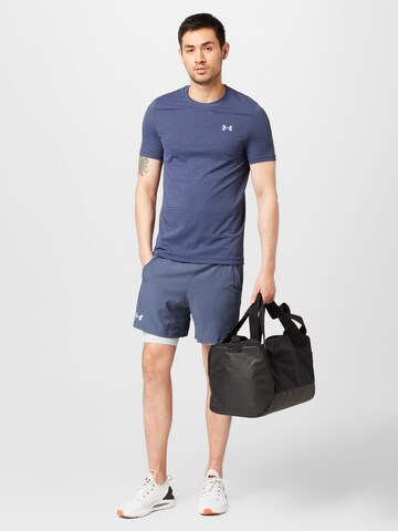 T-Shirt fonctionnel 'Grid' UNDER ARMOUR en gris