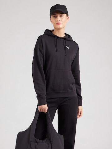 PUMA Свитшот 'ESS ELEVATED' в Черный: спереди