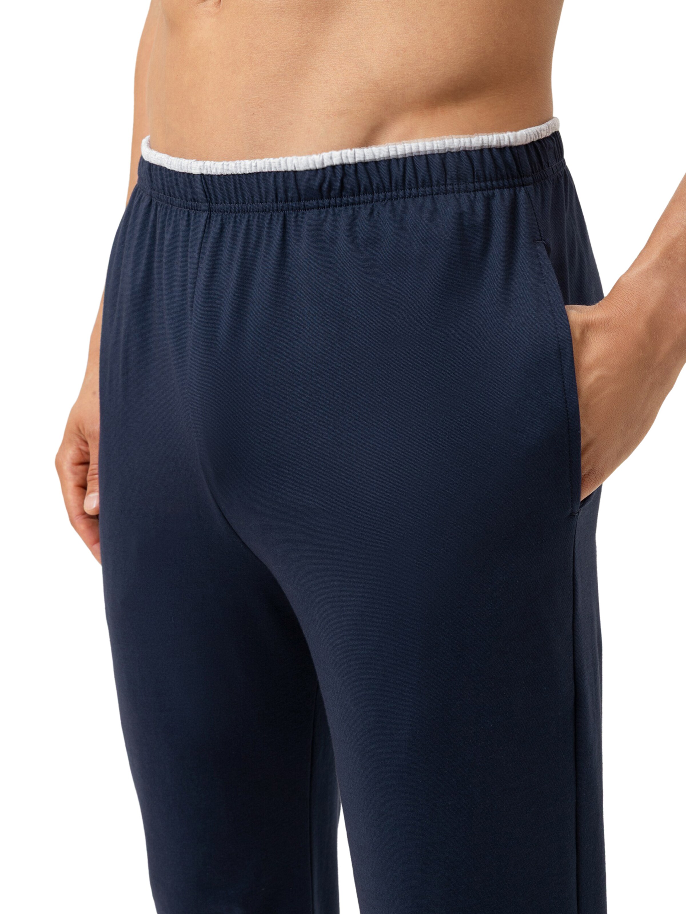 Pantalon de pyjama 'Dry Cotton Colour' Mey en bleu