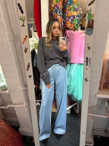 Hoermanseder Wide leg Jeans 'Sequin' in Blue