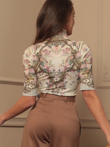 JIORO Blouse 'BAROQUE FLOWERS' in Gemengde kleuren