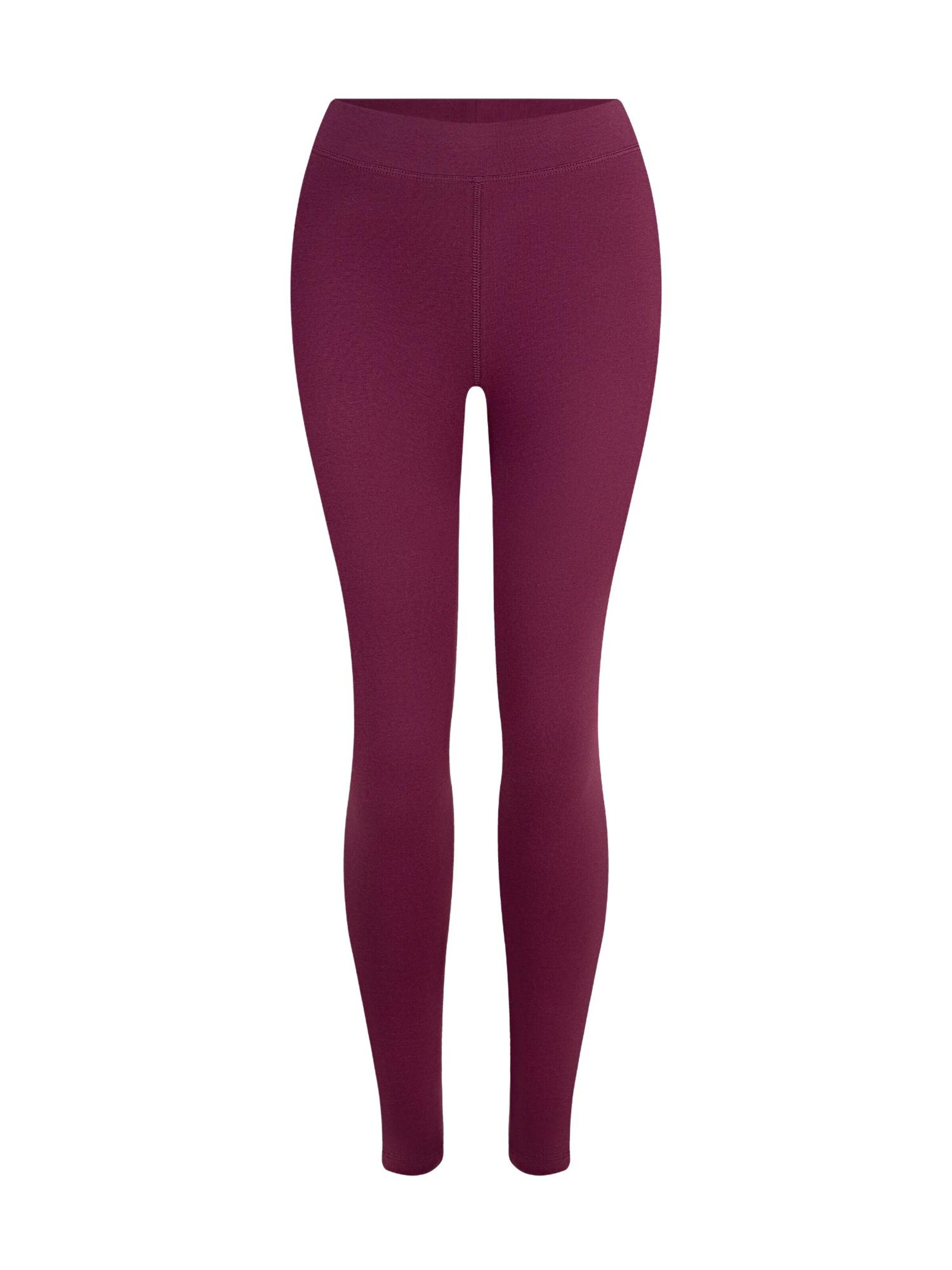 Leela COTTON Skinny Leggings 'Damen Bio-Baumwoll Leggings'‌‌‌‌‌‌‌‌‌‌ in Lila: Vorderseite