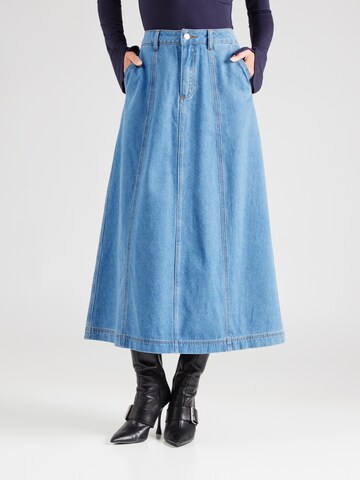 FRNCH PARIS - Saia 'Ermeline' em azul: frente