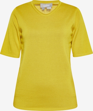 Pull-over Usha en jaune : devant