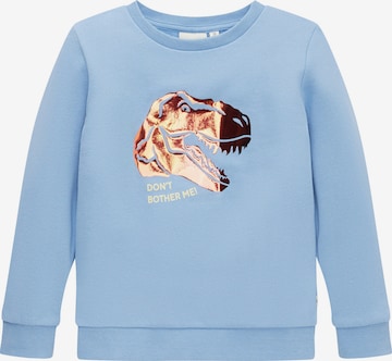 Sweat TOM TAILOR en bleu : devant