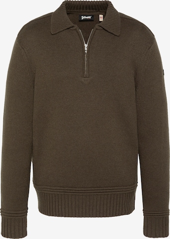 Pull-over Schott NYC en vert : devant