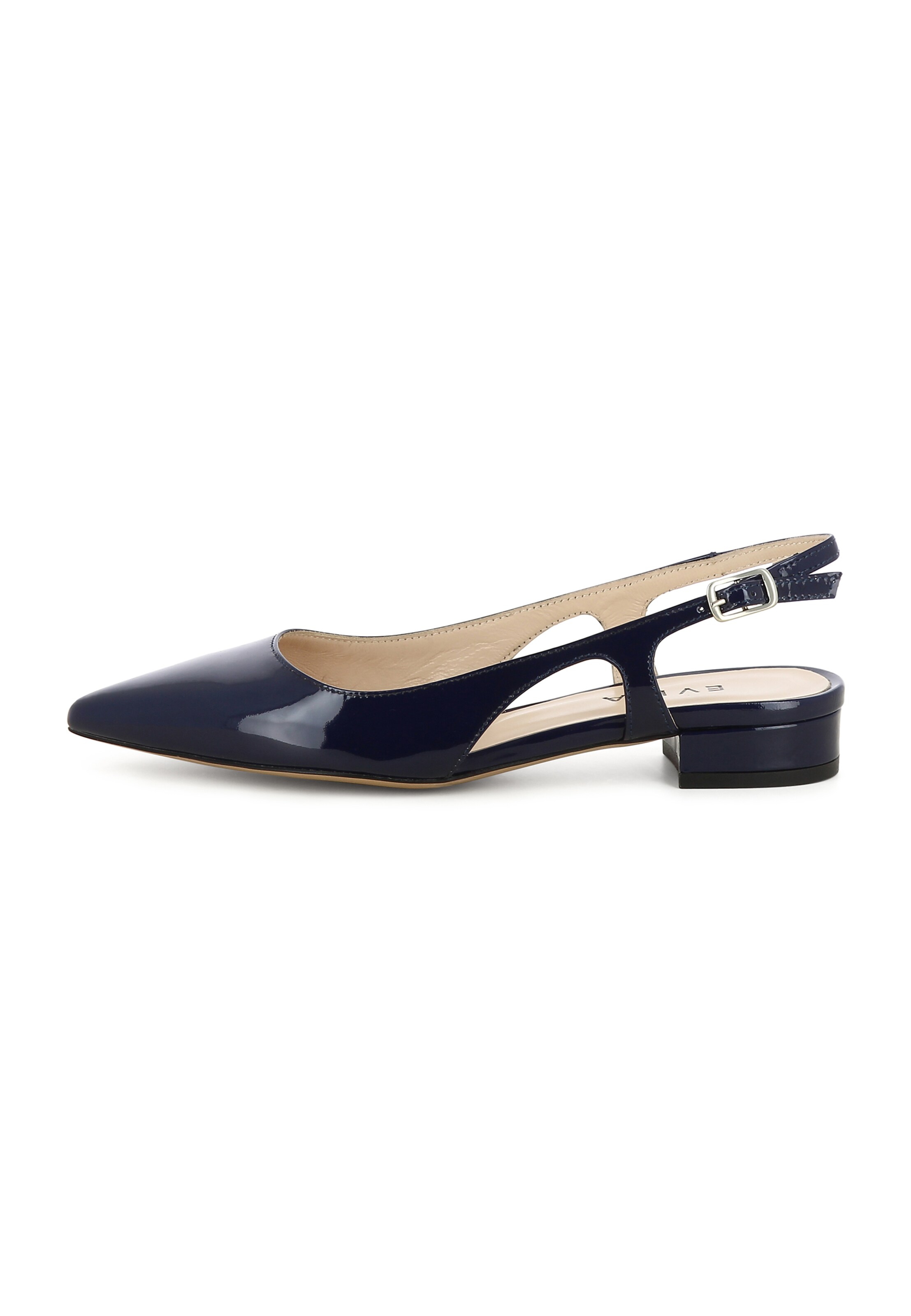 EVITA Sling Pumps 'FRANCA' in Blau: Vorderseite