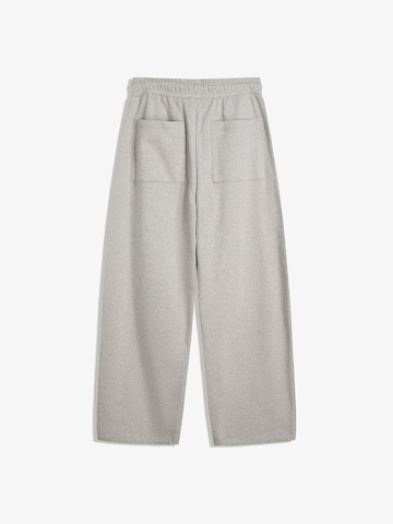 Bershka Zvonové kalhoty Kalhoty – šedá