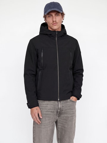 Veste mi-saison 'JJCLARK' JACK & JONES en noir : devant