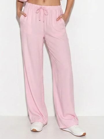 Bianco Lucci Loose fit Pants 'Hose' in Pink: front