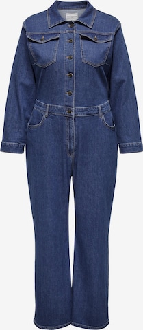 ONLY Carmakoma Jumpsuit 'Poppy' i blå: forside