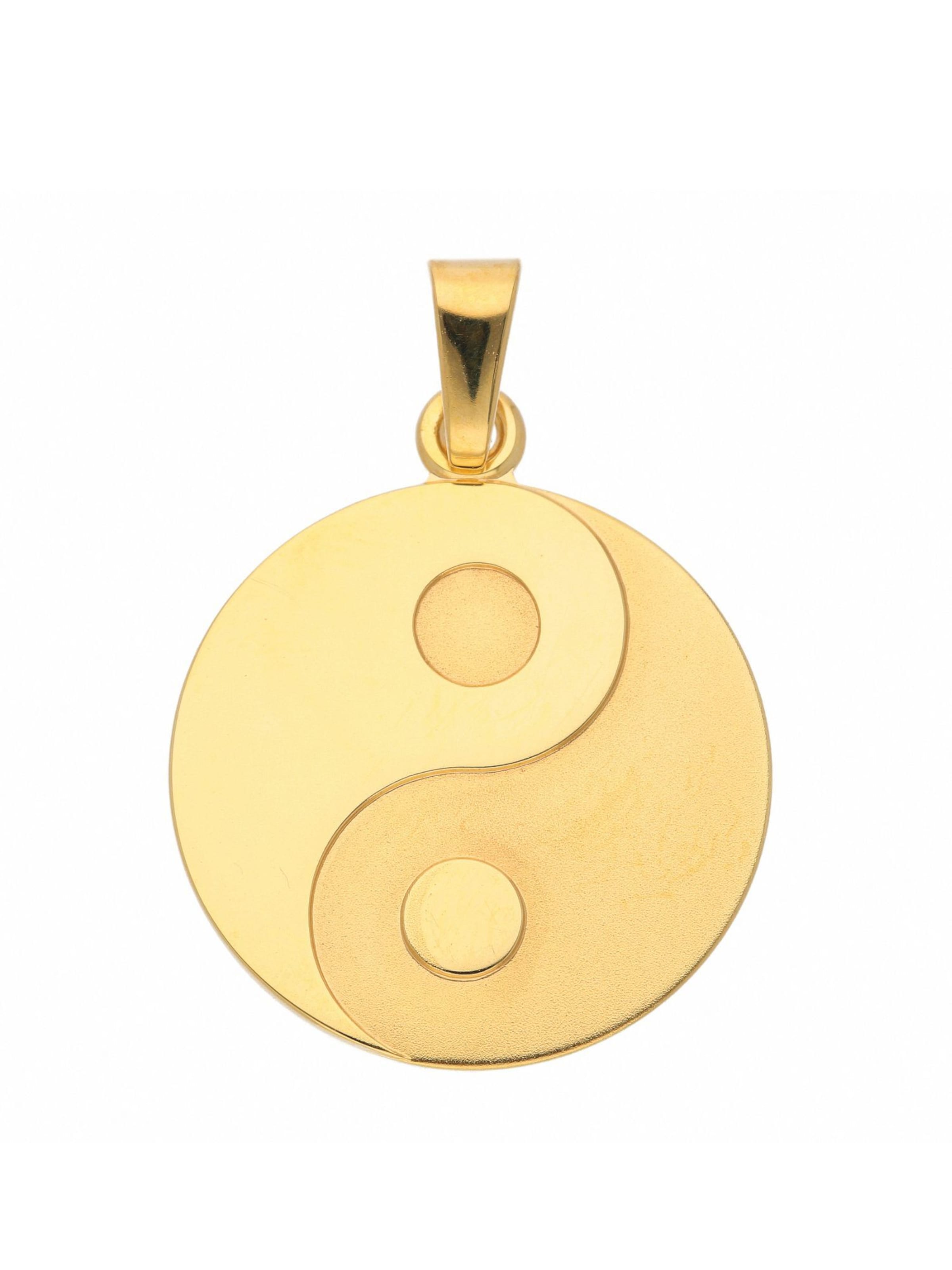 Adelia´s Anhänger 'Ying Yang' in Gold: Vorderseite