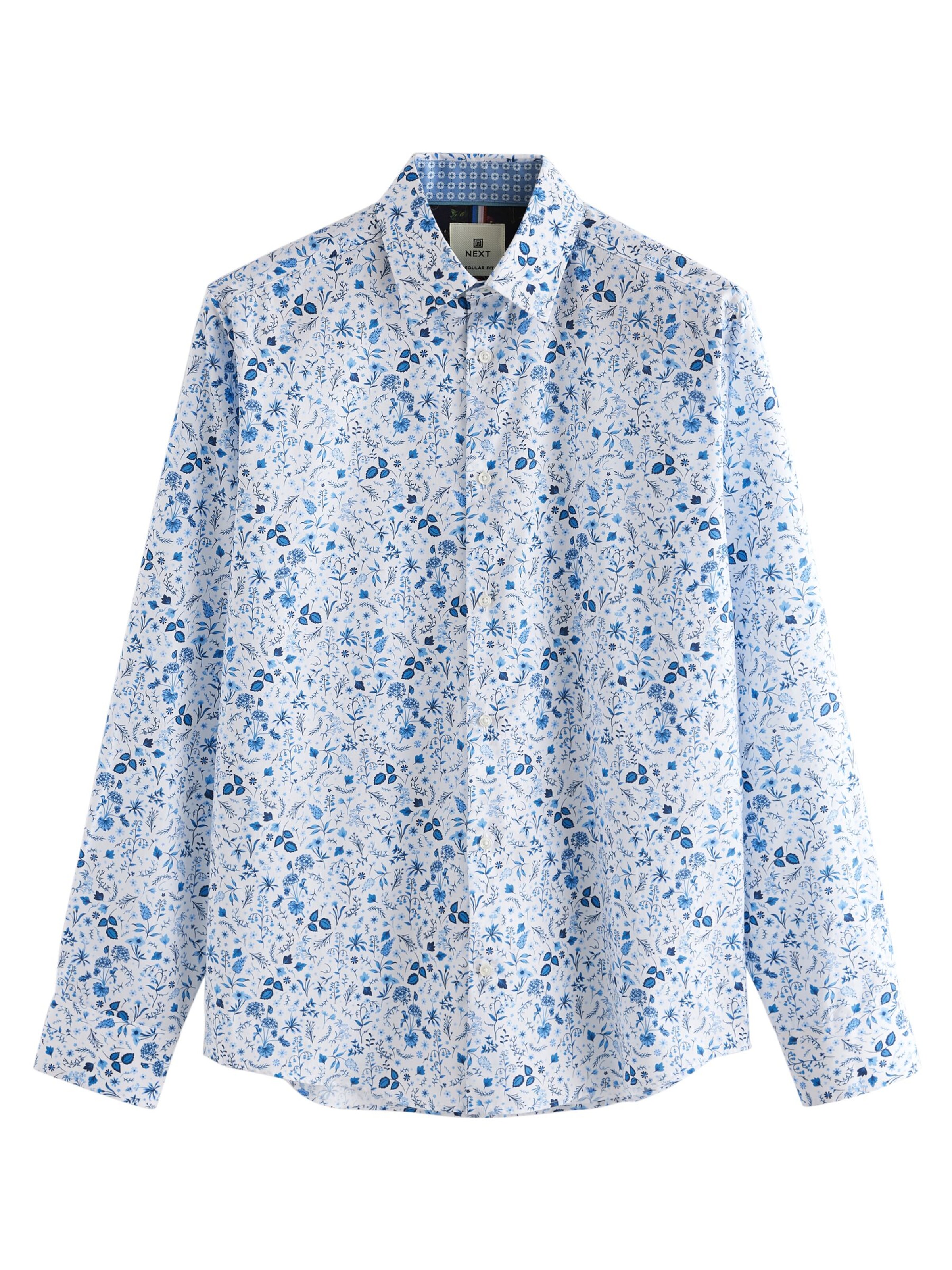 Next Skjorta i ljusblå / vit, Produktvy