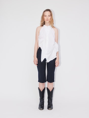 ABOUT YOU REBIRTH STUDIOS Blouse 'Shirred' in Wit