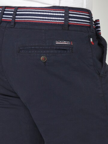 KOROSHI - Regular Calças chino em azul
