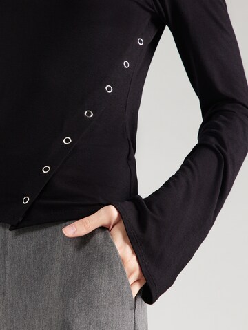 WEEKDAY - Camisa 'Alyssa' em preto