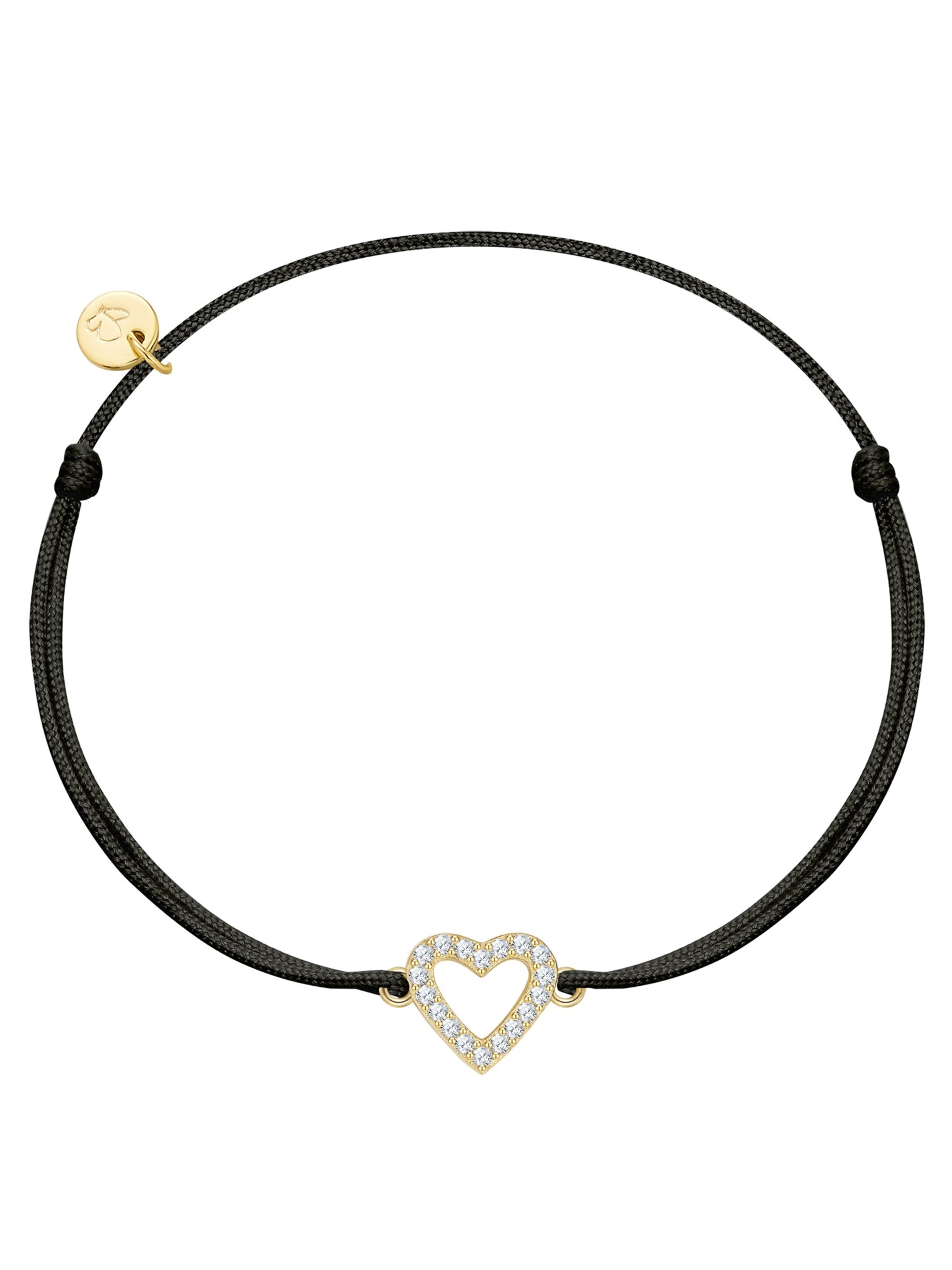 Braccialetto di Glanzstücke München in nero: frontale