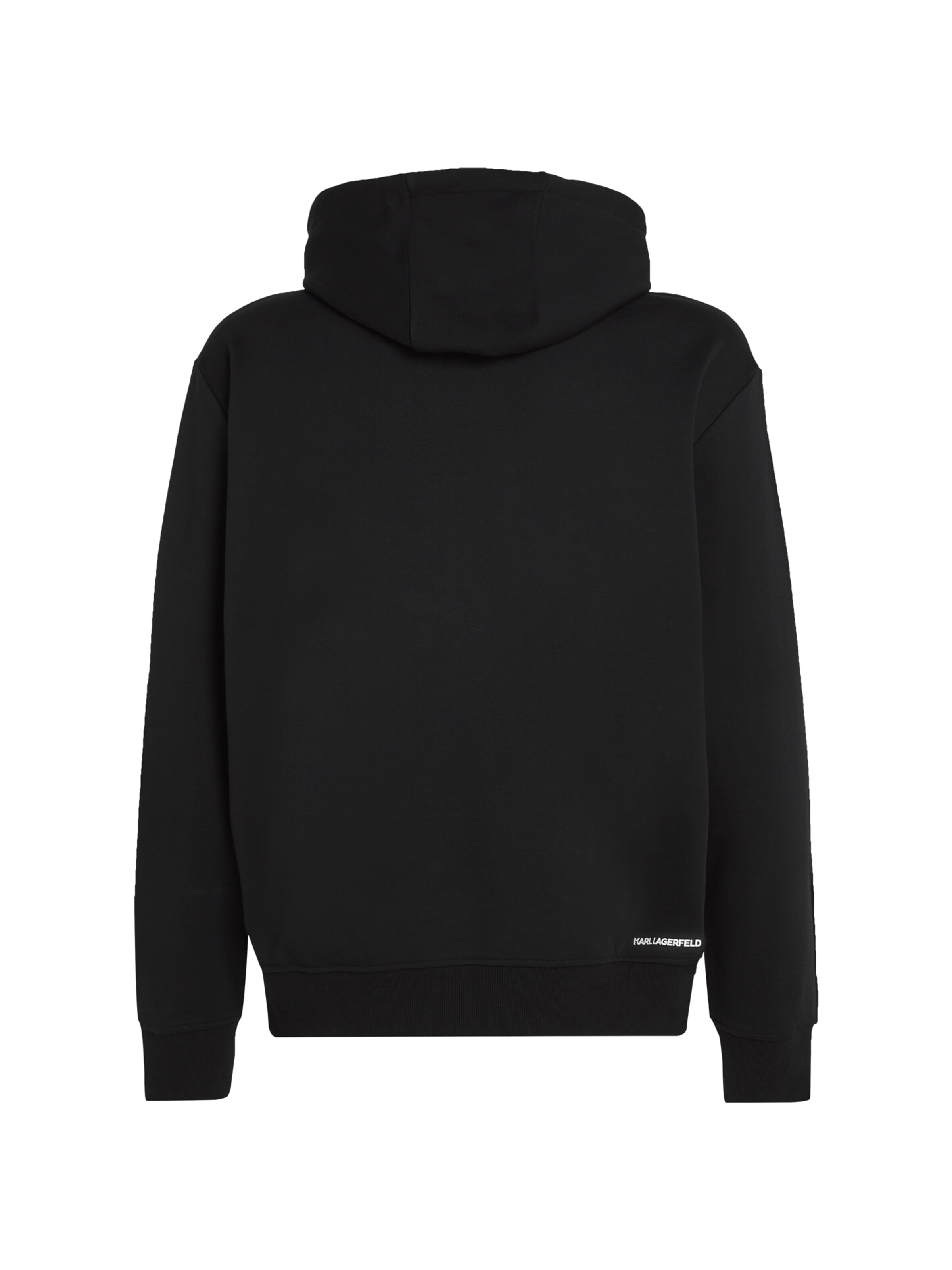 juoda Karl Lagerfeld Megztinis be užsegimo 'Ikon'