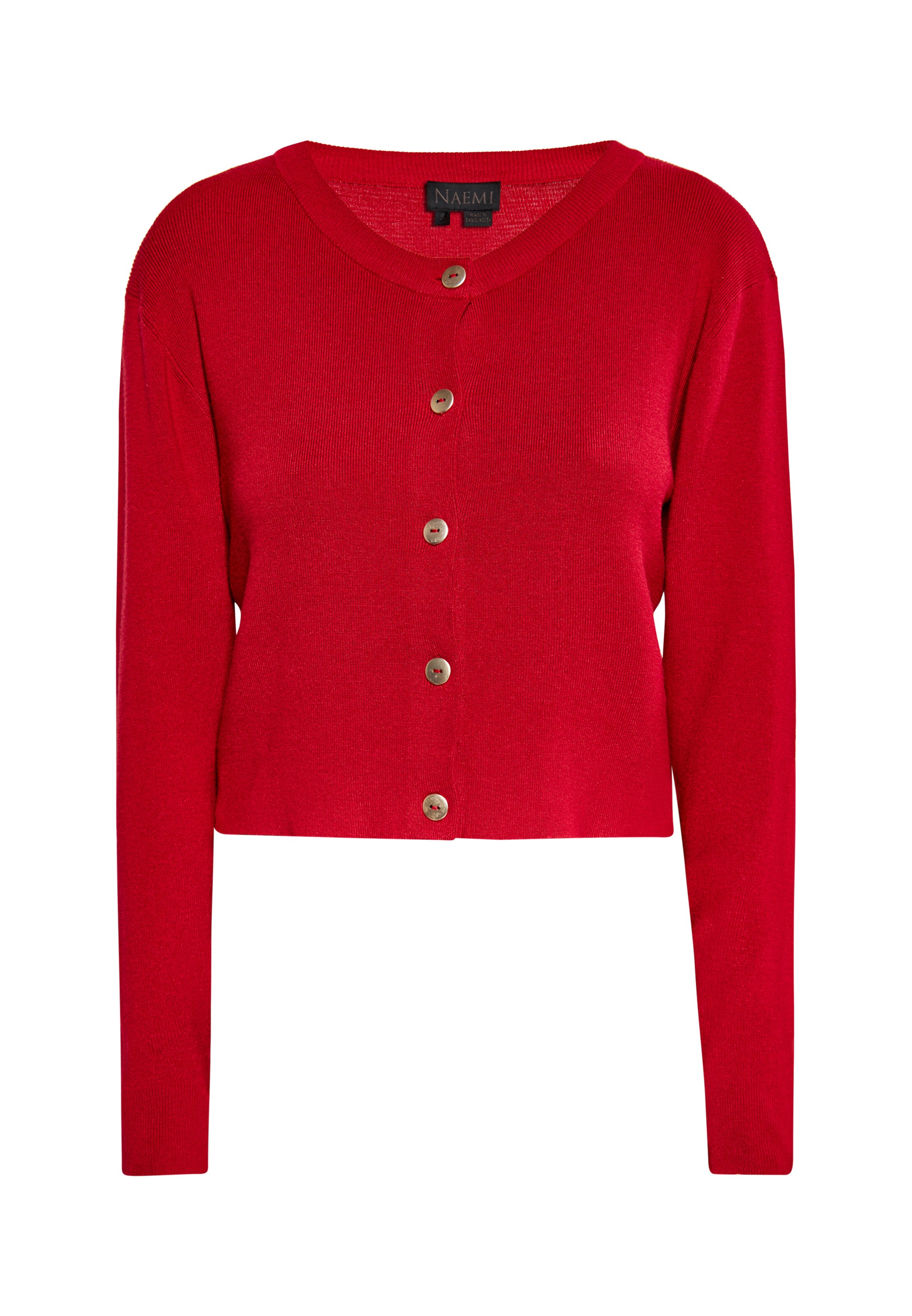 NAEMI Strickjacke in Rot: Vorderseite