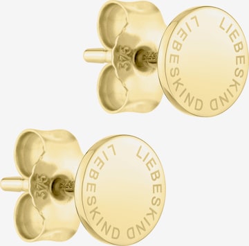 Boucles d'oreilles Liebeskind Berlin en or : devant