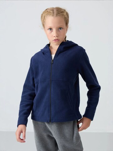 Tommy Life Dressipluus 'TOMMY Unisex-Kapuzen-Sweatshirt Für Jugendliche Mit Reißverschluss', värv sinine