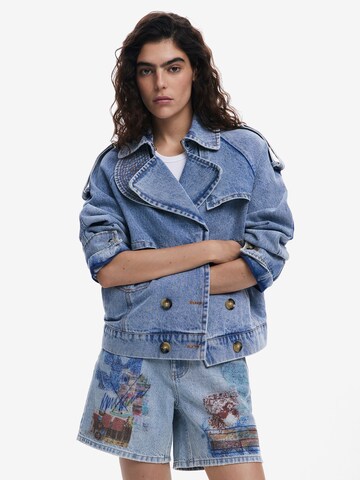 Desigual Демисезонная куртка в Синий: спереди