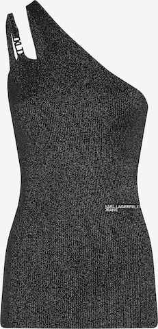 Top de la KARL LAGERFELD JEANS pe negru: față