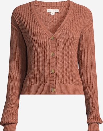AÉROPOSTALE Knit Cardigan in Brown: front