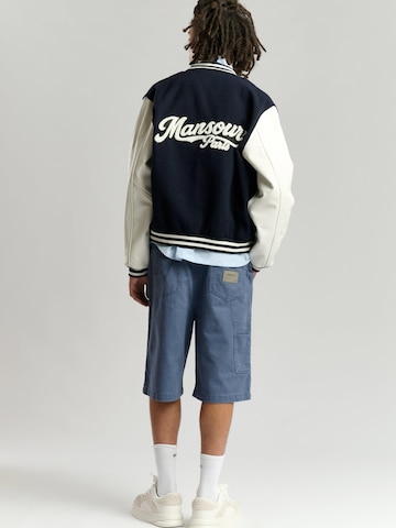 Mansour Übergangsjacke 'College Varsity Jacket' in Blau