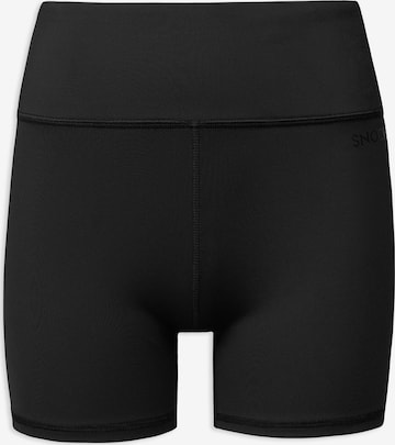 SNOCKS Skinny Sportshorts in Schwarz: Vorderseite