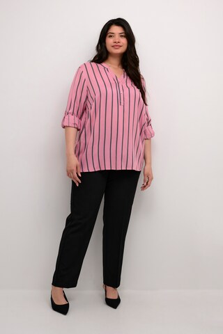 KAFFE CURVE Blouse 'KC Sida' in Roze