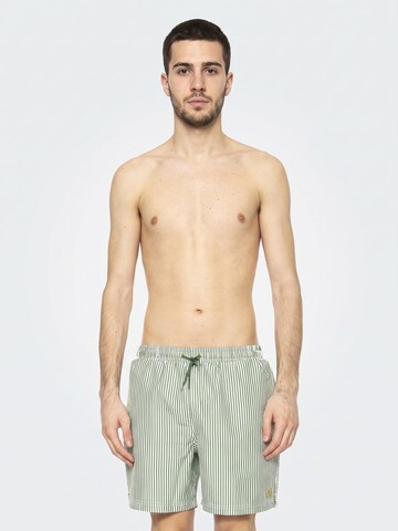 FARAH Boardshorts 'Colby Seersucker F Green Meadow'‌‌‌‌‌ in Mischfarben: Vorderseite