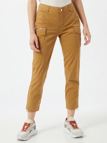 MOS MOSH Regular Cargobroek in Beige: voorkant