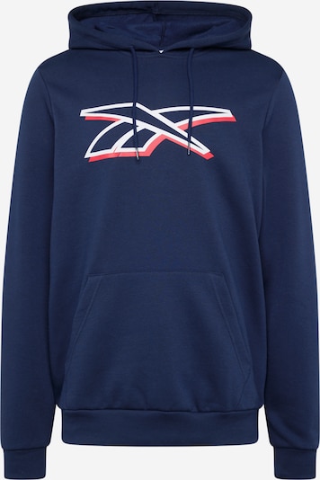 Reebok Sweatshirt de desporto em azul / vermelho / branco, Vista do produto