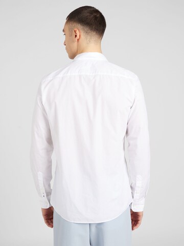 BOSS - Slim Fit Camisa 'ROAN' em branco