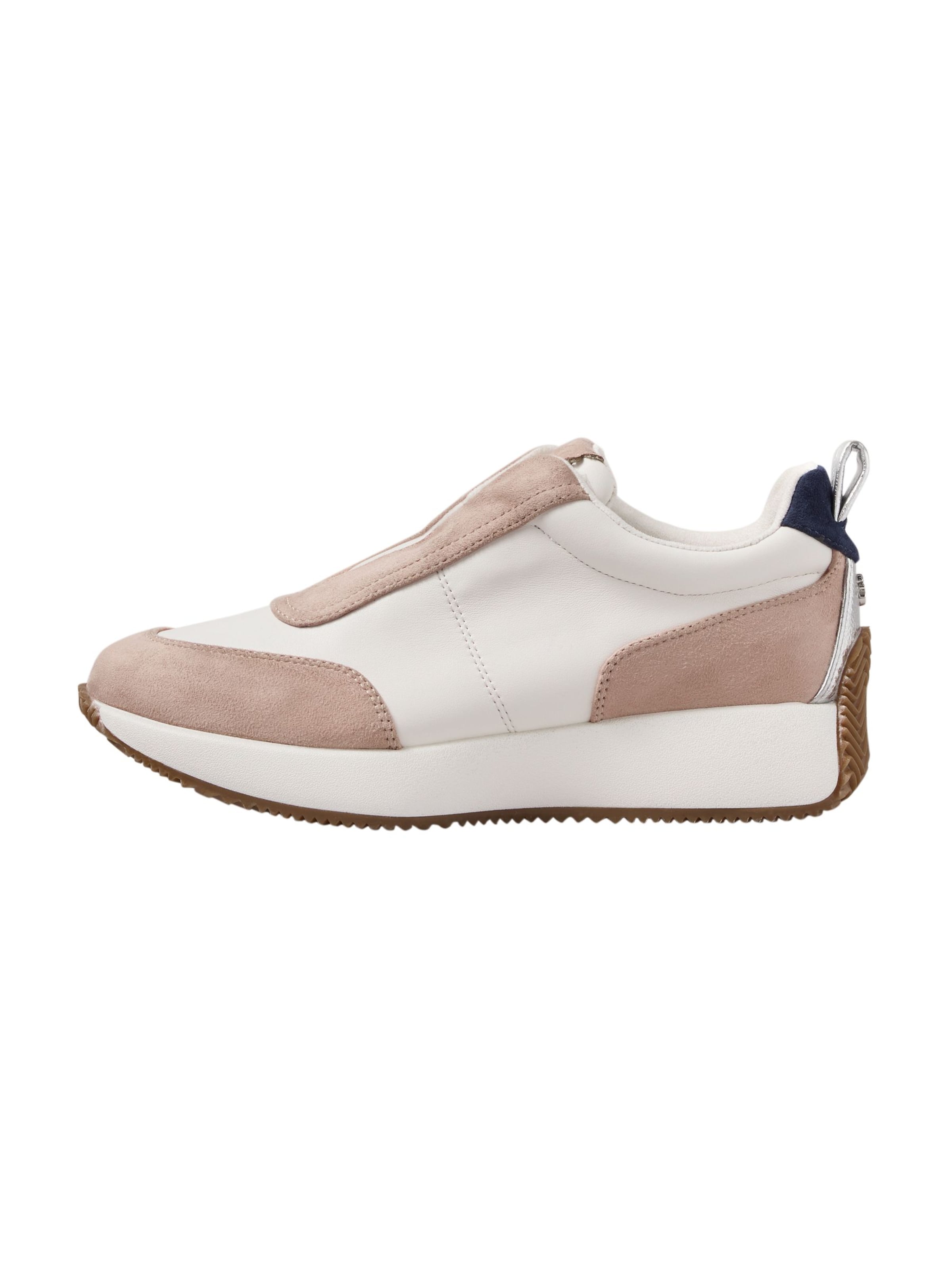 Scarpa slip-on di love & roses in bianco: frontale