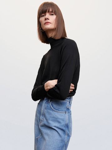 MANGO Sweater 'LUCCAC' in Black: front