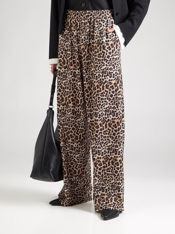 ABOUT YOU Wide leg Trousers 'Florence' in Beige: front