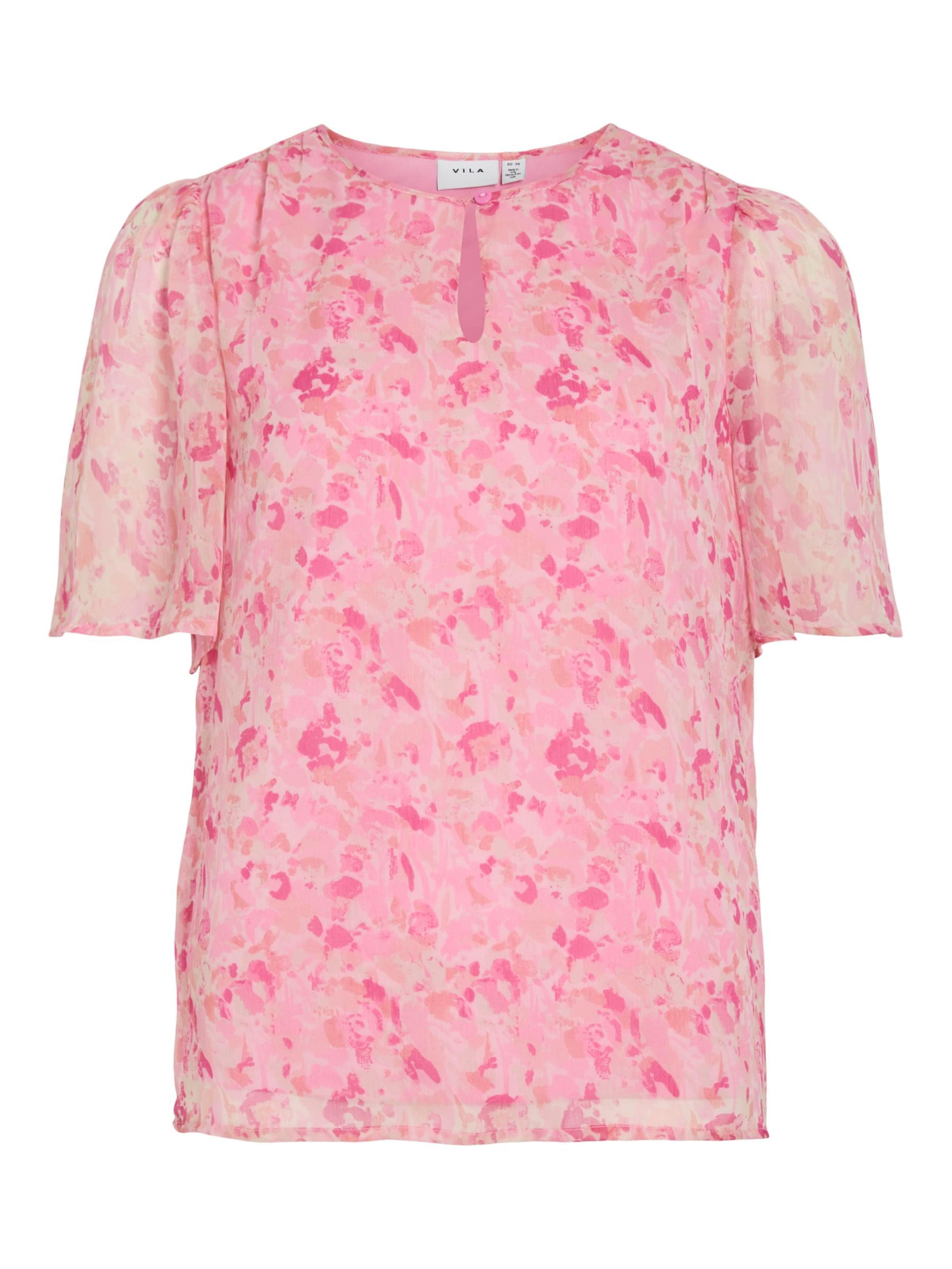 VILA Bluse 'VIEMMAl' i pink: forside